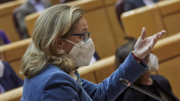 ep archivo   la vicepresidenta de asuntos economicos nadia calvino interviene en una imagen de