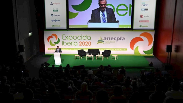ep el presidente de anecpla sergio monge durante su intervencion en el congreso expocida iberia 2020