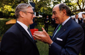 ep el presidente de iberdrola ignacio sanchez galan con el primer ministro britanico keir starmer