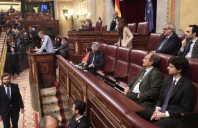ep el secretario cuarto del congreso adolfo suarez illana pp le da la espalda al diputado de eh
