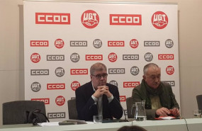 ep el secretario general de ccoo unai sordo y el de ugt pepe alvarez