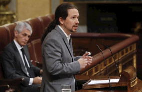 ep el vicepresidente segundo del gobierno pablo iglesias durante su intervencion en el congreso