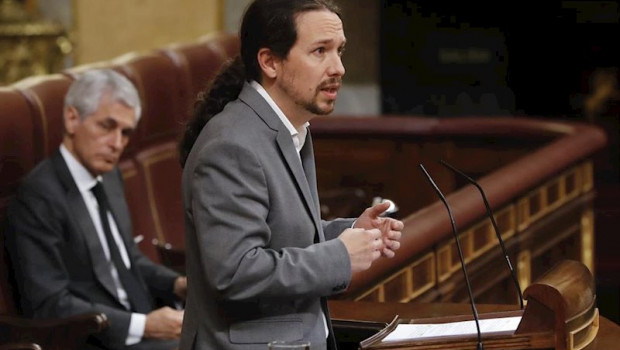 ep el vicepresidente segundo del gobierno pablo iglesias durante su intervencion en el congreso