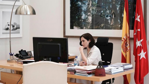 ep foto recurso la presidenta de la comunidad isabel diaz ayuso en la videoconferencia de dirigentes