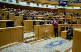 ep hemiciclo del senado durante la sesion de control al gobierno en el senado en madrid espana a 3