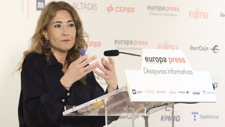 La ministra de Transportes, Movilidad y Agenda Urbana, Raquel Sánchez, interviene en un desayuno informativo de Europa Press, en el Hotel Hyatt Regency Hesperia Madrid, a 3 de marzo de 2022, en Madrid (España). | Eduardo Parra - Europa Press ep la ministra de transportes movilidad y agenda urbana raquel sanchez interviene en un desayuno 20220303111003