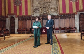 ep la ministra de vivienda y agenda urbana isabel rodriguez se reune con el alcalde de barcelona