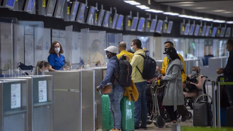 ep la terminal t1 del aeropuerto madrid   barajas adolfo suarez en madrid espana