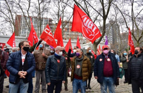 ep los secretarios generales de ccoo y ugt unai sordo y pepe alvarez durante la concentracion de