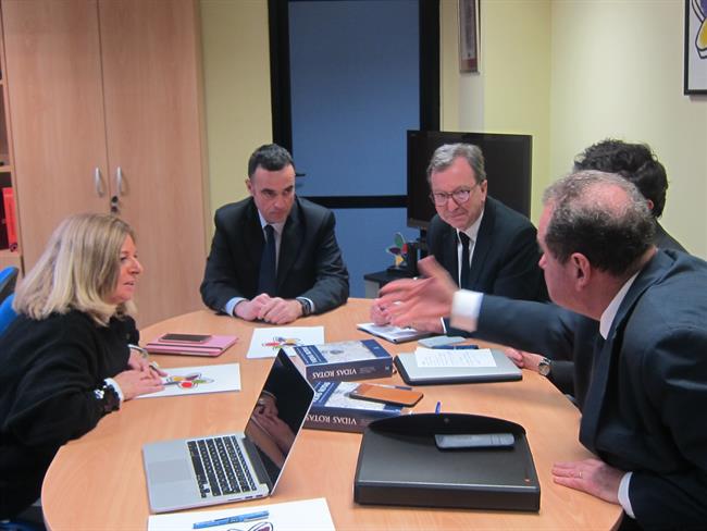 Reunión de Covite con la 'delegación de Iparralde'. | EUROPA PRESS ep reunioncovitela delegacioniparralde