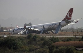 Turkish Airlines, aterrizaje