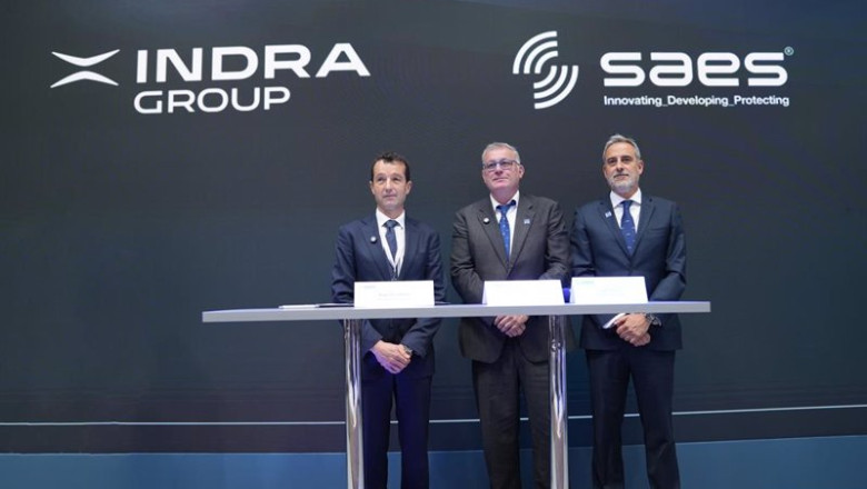 ep archivo indra y saes firman un acuerdo de colaboracion en el marco de feindef a 13 de mayo de ep archivo indra y saes firman un acuerdo de colaboracion en el marco de feindef a 13 de mayo de