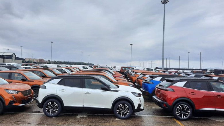 Automóviles producidos en Stellantis Vigo listos para su exportación. | PEDRO DAVILA-EUROPA PRESS ep automoviles producidos en stellantis vigo listos para su exportacion