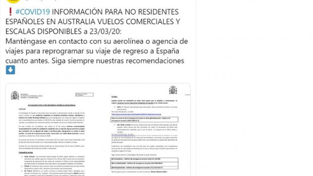 ep aviso de la embajada de espana en canberra
