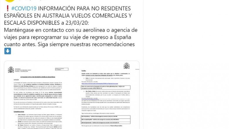 ep aviso de la embajada de espana en canberra