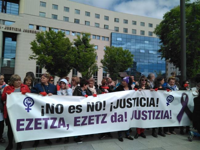 Concentración con motivo de la sentencia por el juicio a 'La Manada' | Europa Press ep concentracionmotivola sentenciajuicio a la manada