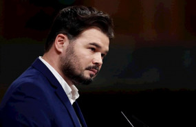 ep el diputado de erc gabriel rufian durante su intervencion en el pleno del congreso