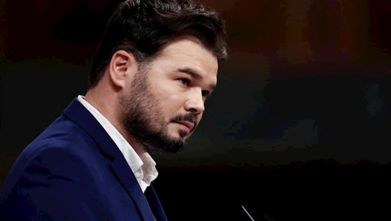 El diputado de ERC, Gabriel Rufián, durante su intervención en el pleno del Congreso. | Pool - Archivo ep el diputado de erc gabriel rufian durante su intervencion en el pleno del congreso
