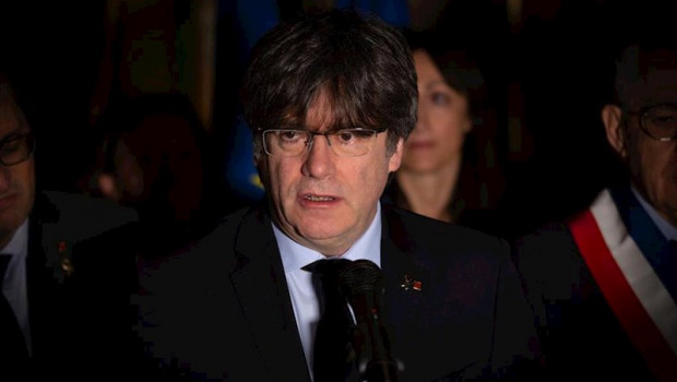 ep el expresidente de la generalitat carles puigdemont durante su visita a perpignan francia a 29 de