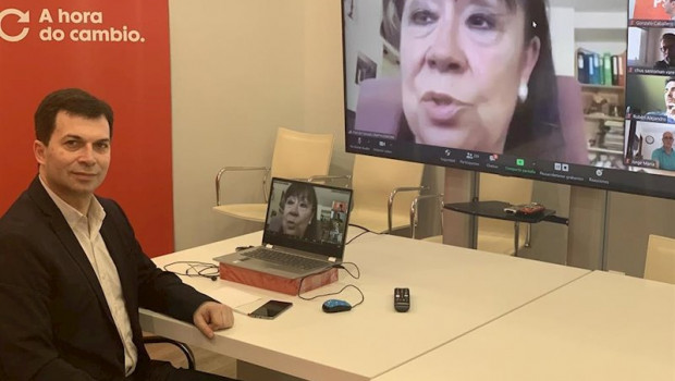 ep el lider del psdeg gonzalo caballero en un encuentro virtual con su militancia y la presidenta