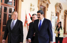 ep el ministro de asuntos exteriores de rusia sergei lavrov y el presidente de venezuela nicolas