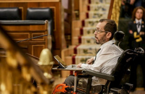 ep el portavoz de unidas podemos en el congreso de los diputados pablo echenique durante su