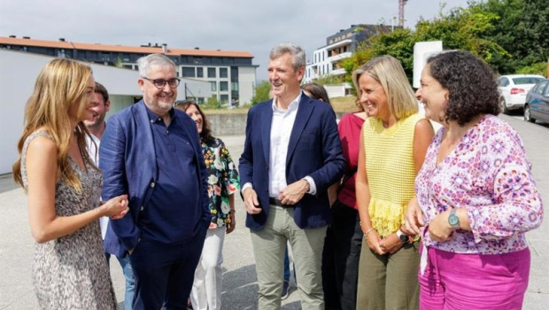 ep el presdiente de la xunta alfonso rueda en un acto este jueves en ames a coruna
