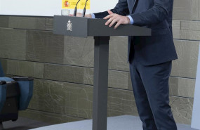 ep el presidente del gobierno pedro sanchez en la comparecencia donde ha confirmado su intencion de