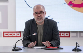 ep el secretario general de ccoo unai sordo comparece en la sede de la confederacion a 14 de febrero