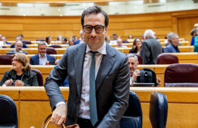 ep el vicepresidente primero y ministro de economia comercio y empresa carlos cuerpo a su llegada a