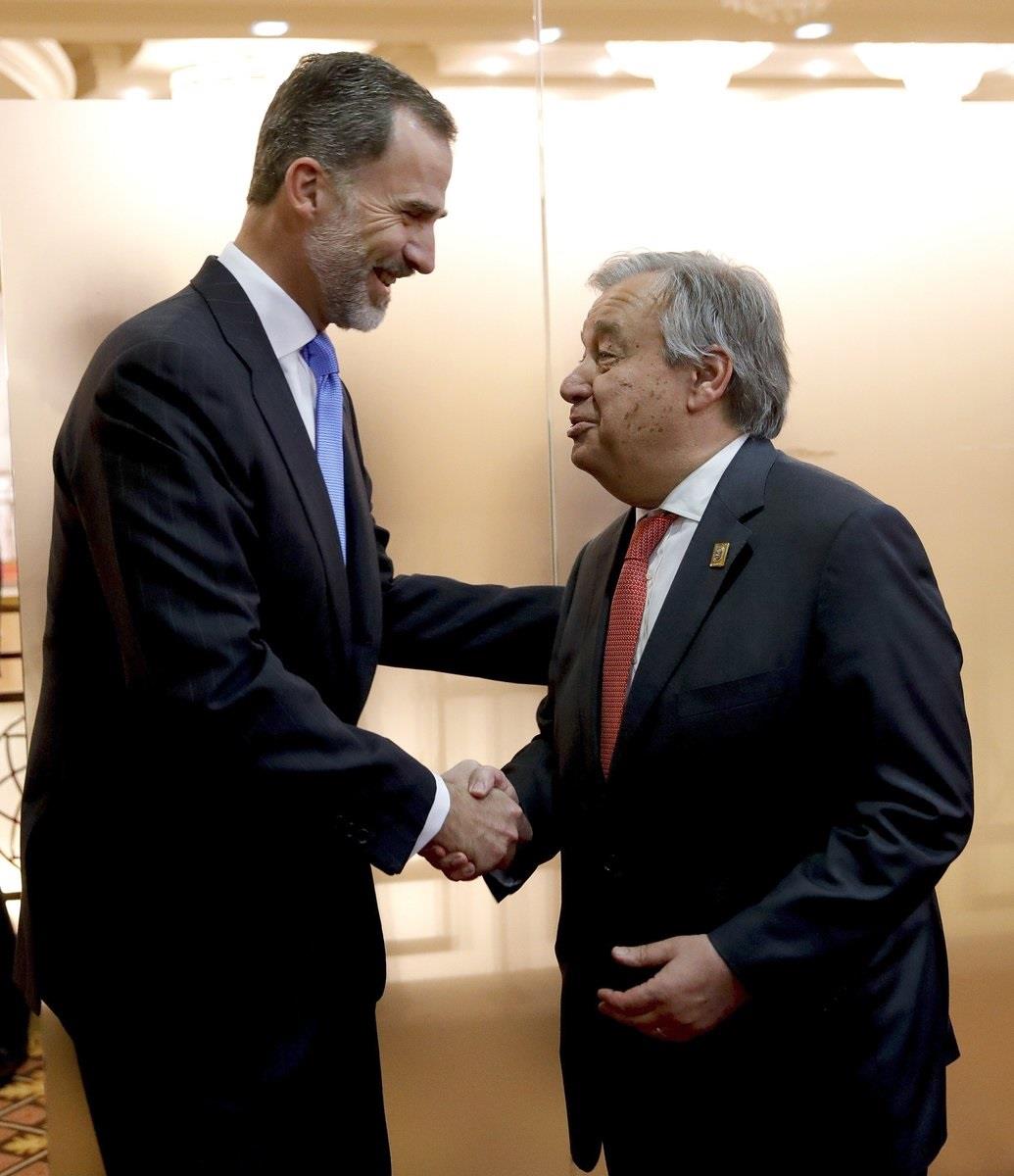 Encuentro del Rey con el secretario general de la ONU, el pasado junio | TWITTER DE LA CASA REAL - Archivo ep encuentroreysecretario generalla onu pasado junio