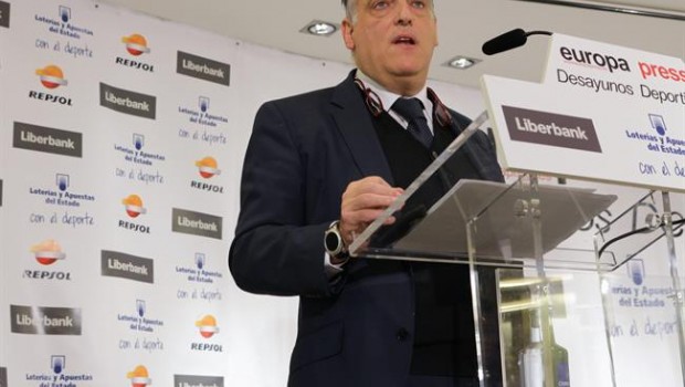 ep javier tebas desayunos deportivos europa press