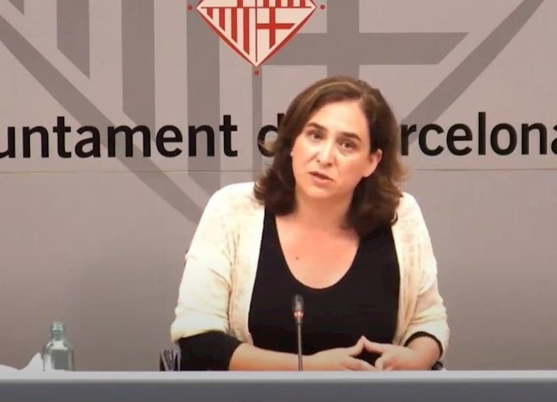 La alcaldesa de Barcelona, Ada Colau | AYUNTAMIENTO DE BARCELONA ep la alcaldesa de barcelona ada colau en una rueda de prensa telematica