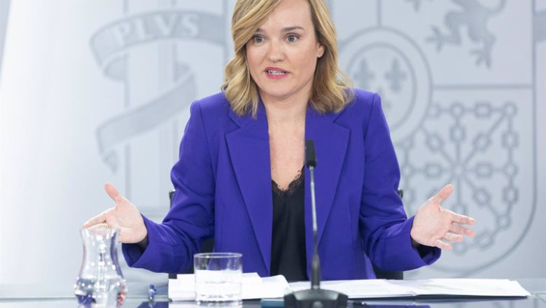 ep la ministra de educacion formacion profesional y deporte pilar alegria durante una rueda de ep la ministra de educacion formacion profesional y deporte pilar alegria durante una rueda de