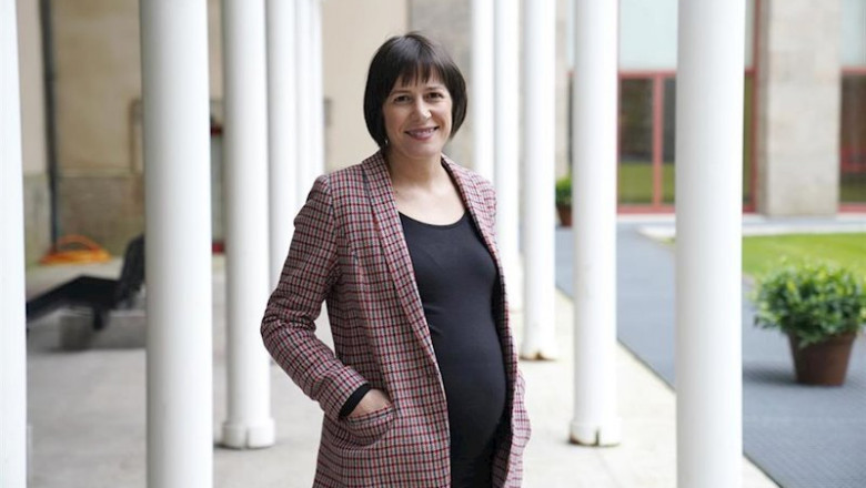 La portavoz Nacional del Bloque Nacionalista Galego (BNG) y diputada en el Parlamento de Galicia, Ana Pontón, posa tras una entrevista con Europa Press en el Parlamento de Galicia, en Santiago de Compostela a 2 de enero de 2020. | Álvaro Ballesteros - Europa Press ep la portavoz nacional del bloque nacionalista galego bng y diputada en el parlamento de galicia