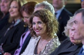 ep la vicepresidenta primera y ministra de hacienda maria jesus montero durante el acto el dia en