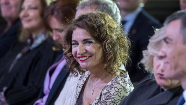 ep la vicepresidenta primera y ministra de hacienda maria jesus montero durante el acto el dia en