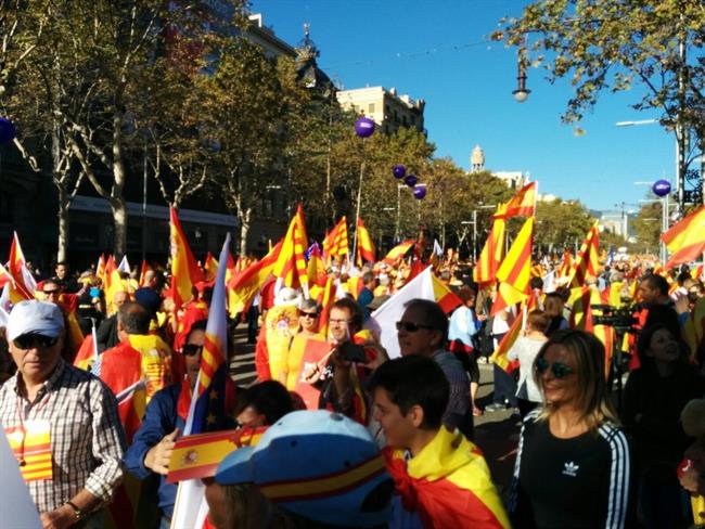 Manifestación de SCC en Barcelona por la unidad de España. | EUROPA PRESS ep manifestacionsccbarcelonala unidadespana 20171029125903