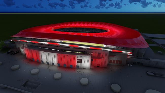 Maqueta iluminada de La Peineta | CLUB ATLETICO DE MADRID ep maqueta iluminadala peineta