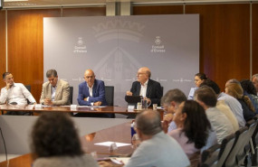 ep reunion entre aena el govern y el consell deivissa sobre la remodelacion del aeropuerto