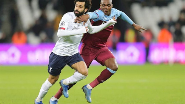 ep salah en el west ham - liverpool