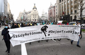 ep varias personas sostienen una pancarta donde se lee sisoyautonomo dejentrabajar durante una