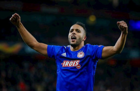 ep youssef el arabi olympiacos celebra un gol