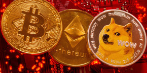 illustration montre les crypto monnaies bitcoin ethereum et dogecoin 20230420164513 