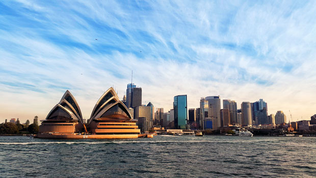 dl sydney australia new south wales opera house city habour skyline pb