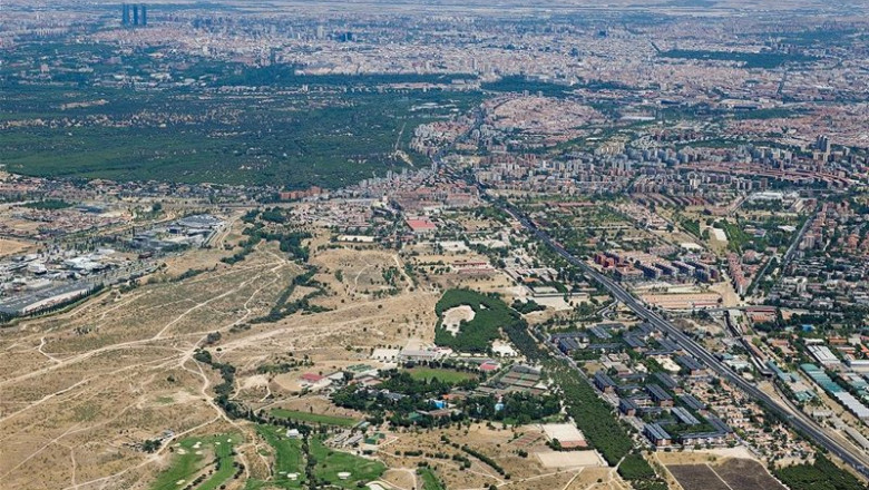 Archivo - Foto Aérea De La Operación Campamento En Madrid. | EUROPA PRESS/MINISTERIO DE DEFENSA - Archivo ep archivo foto aerea de la operacion campamento en madrid