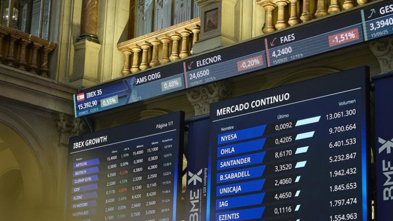 ep archivo   interior de la bolsa de madrid a 15 de septiembre de 2025 en madrid espana