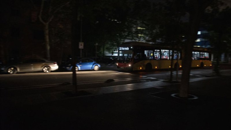 ep archivo   las calles de la ciudad sin luz durante el apagon a 28 de abril de 2025 en barcelona
