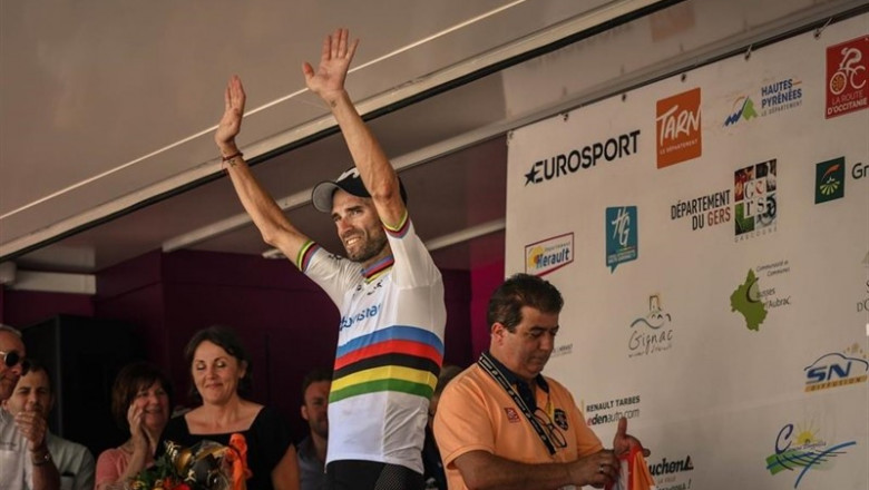 El ciclista español Alejandro Valverde, del Movistar Team. | @ROUTEOCCITANIE ep ciclista espanol alejandro valverde del movistar team