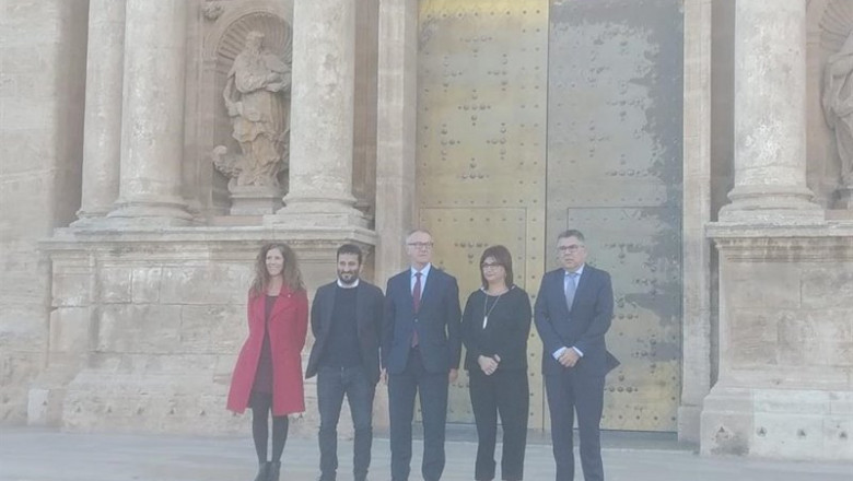 El ministro de Cultura en funciones, José Guirao, en el centro de la imagen junto al conseller Vicent Marzà y la directora general de Cultura y Patrimonio, Carmen Amoraga | EUROPA PRESS ep el ministro de cultura en funciones jose guirao en el centro de la imagen junto al conseller